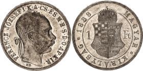 Hungary 1 Forint 1888 KB
KM# 469, N# 26846; Silver; Franz Joseph I; AUNC
