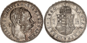 Hungary 1 Forint 1890 KB
KM# 475, N# 25064; Silver; XF
