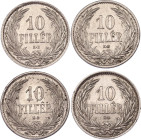 Hungary 4 x 10 Filler 1908 KB
KM# 482, N# 3835; Franz Joseph I; XF/UNC