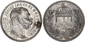 Hungary 1 Korona 1915 KB
KM# 492, N# 12865; Silver; Franz Joseph I; UNC, luster remains