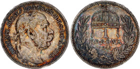 Hungary 1 Korona 1915 KB
KM# 492, N# 12865; Silver; Franz Joseph I ; XF+ with amazing toning