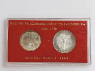 Hungary 50 - 100 Forint 1970 BP
PS# 11; Silver; 25 Years of the Hungarian Republic (1945 - 1970); With original package