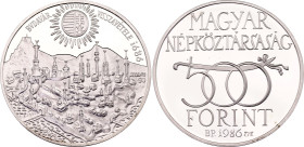 Hungary 500 Forint 1986 BP
KM# 658, N# 34361; Silver., Proof; 300th Anniversary - Reoccupation of Buda from the Ottomans; Mintage 10000 pcs.