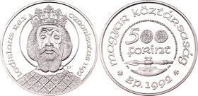 Hungary 500 Forint 1992 BP
KM# 687, N# 34383; Silver., Proof; 800th Anniversary of Canonization of King Ladislaus; Mintage 20000 pcs.