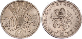Czechoslovakia 20 Haleru 1921
KM# 1, N# 657; UNC- with mint luster