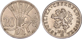 Czechoslovakia 20 Haleru 1927
KM# 1, N# 657; UNC with mint luster