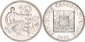 Czechoslovakia 10 Korun 1931
KM# 15, N# 7797; Silver; UNC