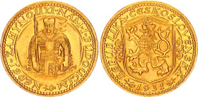 Czechoslovakia 1 Dukat 1931
KM# 8, Fr# 2, N# 19852; Gold (.986) 3.49 g.; Mintage 43482; UNC