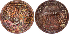 Czechoslovakia 5 Dukat 1934 Probe in Copper
Copper 9.94 g., 30 mm; Probe of 5 Ducats 1934 in Copper; Reopening of the Kremnica mines; By Anton Hám; O...
