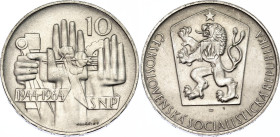 Czechoslovakia 10 Korun 1964
KM# 56, N# 12625; Silver; 20th Anniversary - Slovak Uprising; UNC