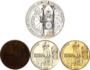 Czech Republic Lot of 4 Medals 21st Century
Various Composition; Motives of the Prague City; UNC