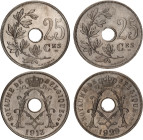 Belgium 2 x 25 Centimes 1913 - 1929
KM# 68.1, Schön# 38, N# 499; Copper-nickel; Albert I; French text; Brussels Mint; UNC