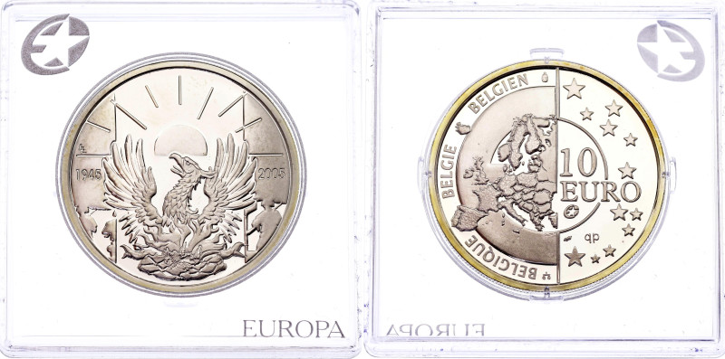 Belgium 10 Euro 2005
KM# 252, Schön# 220; LA# BEM-11.6, N# 29018; Silver., Proo...