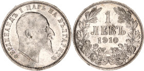 Bulgaria 1 Lev 1910
KM# 28, N# 12344; Silver; Ferdinand I; UNC