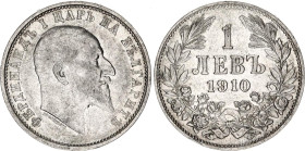 Bulgaria 1 Lev 1910
KM# 28, N# 12344; Silver; Ferdinad I; AUNC