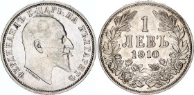 Bulgaria 1 Lev 1910
KM# 28, N# 12344; Silver; Ferdinand I.; VF