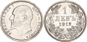 Bulgaria 1 Lev 1912
KM# 31, N# 12345; Silver; Ferdinand I.; UNC