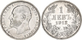 Bulgaria 1 Lev 1912
KM# 31, N# 12345; Silver; Ferdinand I; Kremnitz Mint; XF