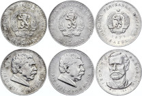 Bulgaria 3 x 5 Leva 1970 - 1971
Silver; Various Motives