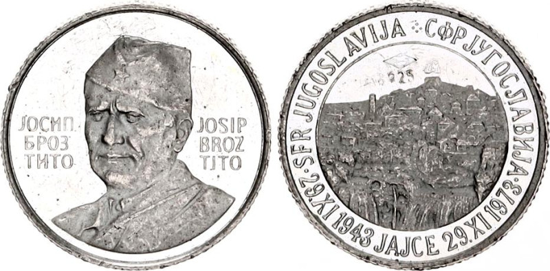 Yugoslavia Josip Broz Tito Medal 1973
N# 131892; Silver 1.99 g.; 30th Anniversa...