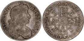 Great Britain 1 Crown 1676
KM# 435, Sp# 3358, N# 53756; Silver 29.15 g.; Charles II; VF