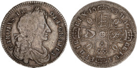 Great Britain 1/2 Crown 1683
KM# 438.1, Sp# 3367, N# 12941; Silver 14.6 g.; Charles II; VF