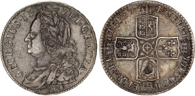 Great Britain 1/2 Crown 1745 LIMA
KM# 584.3, Sp# 3695, N# 13122; Silver 14.64 g.; George II; XF-