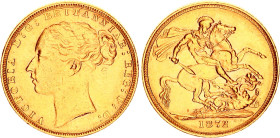 Great Britain 1 Sovereign 1872
KM# 752, Sp# 3856, N# 1526; Gold (.917) 7.99 g.; Victoria; XF