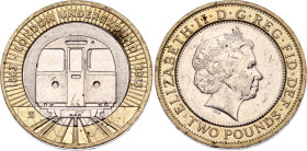 Great Britain 2 Pound 2013
KM# 1239, N# 41257; Bimetall; London Underground Train; UNC