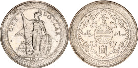 Great Britain 1 Trade Dollar 1903 B
KM# T5, N# 8472; Silver; Edward VII; Bombay Mint; XF-AUNC