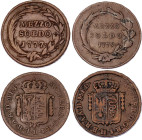 Italian States Milan 2 x 1/2 Soldo 1777 - 1779
KM# 184, N# 18173; Maria Theresia; VF/XF