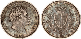 Italian States Sardinia 25 Centesimi 1830 P
KM# 128.1, N# 34560; Silver; Carlo Felice; Torino Mint; XF Toned