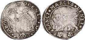 Italian States Venice 15 Soldi 1763
Luciani 84, N# 320030; Silver; Alvise Mocenigo; XF+