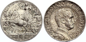 Italy 1 Lira 1910
KM# 45; Vittorio Emanuele III