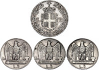 Italy 2 & 3 x 5 Lire 1897 - 1930 R
KM# 23, 67; Silver; Umberto I & Vittorio Emanuele III; Rome Mint; VF-XF