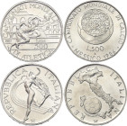 Italy 2 x 500 Lire 1986 - 1987 R
KM# 119, 122; Silver; FIFA World Cup - Mexico '86 & World Athletic Championships - Rome 1987; Rome Mint; UNC