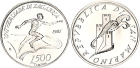 San Marino 500 Lire 1987 R
KM# 213, N# 27160; Silver; Zagreb University Games; UNC with full mint luster