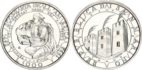 San Marino 1000 Lire 1992 R
KM# 287, N# 36669; Silver; 500th Anniversary of Colombus' Discovery of America; UNC