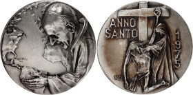 Vatican Silver Medal "Pope Paul VI - Anno Santo" 1975
Silver 59.05 g., 39.5 mm.; Paul VI; Holy Year; UNC Toned