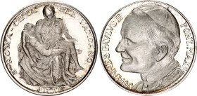 Vatican Silver Token "Pope John Paul II - Pieta" 1978 - 2005 (ND)
Silver 13.58 g., 29 mm., Proof; Obv: Pope John Paul II left / Rev: Pieta