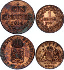 Austria & Germany 1 Kreuzer 1816 - 1869
XF