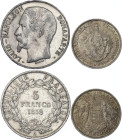 Europe 5 Francs & 2 Pengo 1852 - 1938
KM# 773.1, 511; Silver; France & Hungary; XF-AUNC