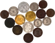 Europe Lot of 16 Coins 1859 - 1966
Various Countries, Dates & Denominations; VF-AUNC