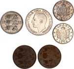 Europe Lot of 6 Coins 1922 - 1931
Various countries, denominations and metals; VF-AUNC