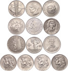 Poland Lot of 13 Coins 1964 - 1980
Copper-Nickel; Various Motives and Denominations; UNC