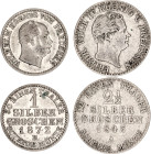 German States Prussia1 & 2½ Silber Groschen 1843 - 1872
KM# 485, 486; Billon; Wilhelm I; XF