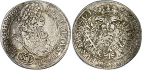 German States Silesia 15 Kreuzer 1694 MMW
KM# 462, N# 95772; Silver; Leopold I; Breslau Mint; VF