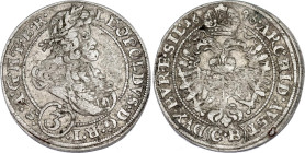 German States Silesia 3 Kreuzer 1696 CB
KM# 516, N# 43984; Silver; Leopold I; Brieg Mint; VF