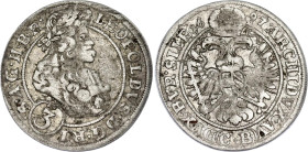 German States Silesia 3 Kreuzer 1697 CB
KM# 516, N# 43984; Silver; Leopold I; Brieg Mint; VF