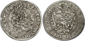 German States Silesia 3 Kreuzer 1701 CB
KM# 516, N# 43984; Silver; Leopold I; Brieg Mint; VF